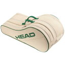 【数量限定】Arthur Ashe Racquet Bag L WHGE アーサー アッシュ ラケット バッグ エル オフホワイト/ グリーン 262055 EC限定商品