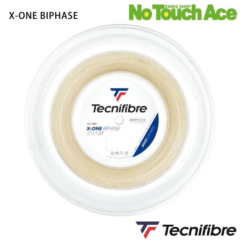 Rakuten - Tecnifibre テクニファイバー X-ONE BIPHASE エックスワン バイフェイズ 200m ロール NA1.24 マルチフィラメント 高反発 ナチュラルガットフィーリング 肘に優しい テニスストリング