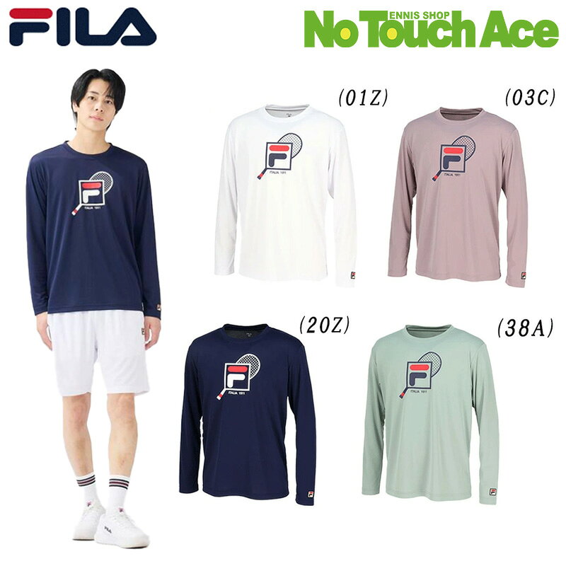 【ポイント5倍】FILA フィラ ロングスリーブシャツ テニスウェア メンズ EM0078 25SS