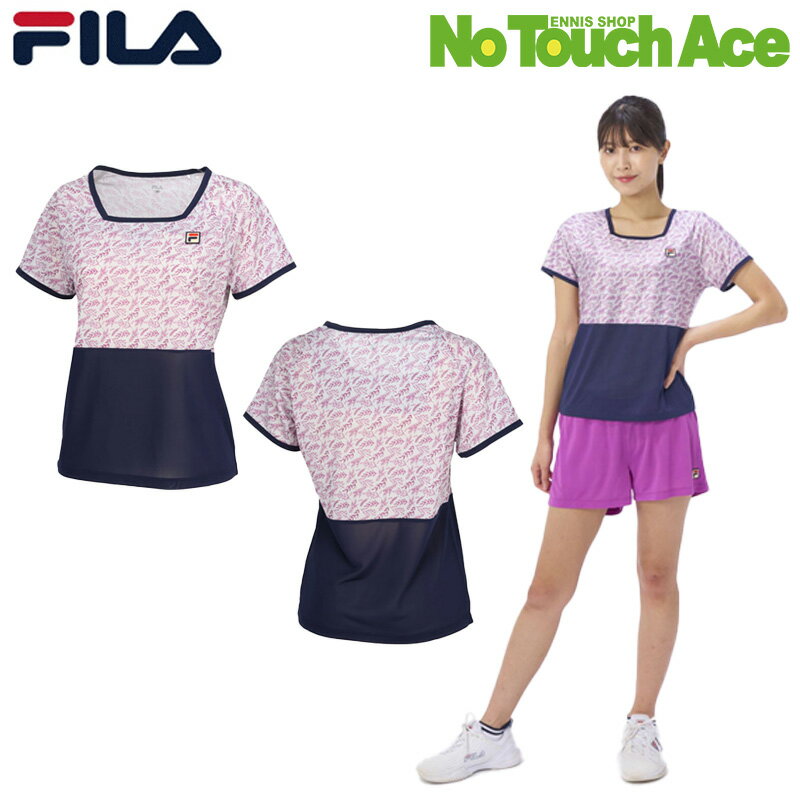 【☆期間中最大ポイント49倍☆】【在庫処分セール】FILA フィラ ゲームシャツ テニスウェア レディース VL2871 24SS