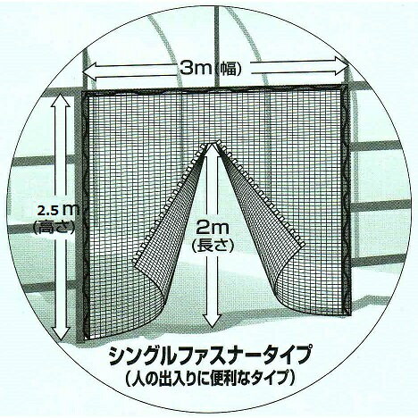 日本ワイドクロス　サンサンネット N3800 (防虫ネット)　目合い2mm×4mm　巾1.8m×長さ100m