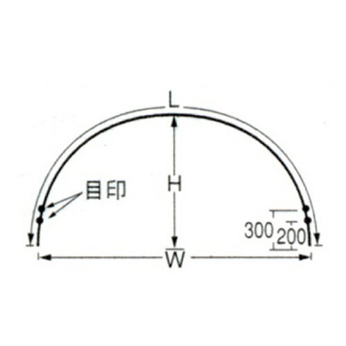 タキロン トンネル支柱 7S-7 口径11mm×高さ72cm×幅120cm×長さ210cm 50本セ ...