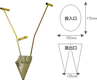 大紀簡易移植器 4寸ポット苗用野菜用大型