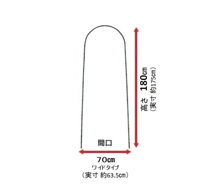 アーチ支柱ワイド 径16mm 間口70cm 高さ175cm 10本セット (アーチ 園芸支柱 ガーデニング用具・工具 家庭菜園 農業用 園芸用支柱 アーチ支柱 トンネル 支柱 トンネル支柱 農業資材 園芸用品 園芸用資材・雑品 )