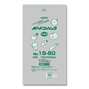 長もの野菜ボードンパック 厚さ0.025mm No.15-60 4穴 15cm×60cm 100枚入り