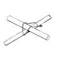 被覆フックバンド 22mmX22mm (農業資材 ビニールハウス 家庭菜園 バンド 園芸用品 グッズ ハウス 栽培 パイプ ガーデニング 部品 園芸資材 フック...