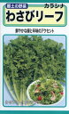 わさび菜の種 わさびリーフ 10ml 品番4961 種子 たね