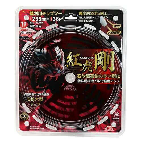草刈チップソー紅虎・剛　255×36P JIS