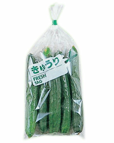 野菜袋　OPP防曇Fタグきゅうり 16cmX34cm 100枚入