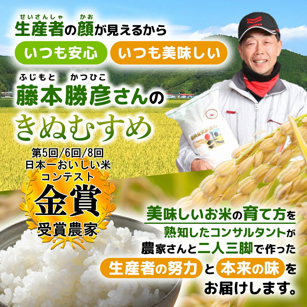 米 玄米 30kg 藤本勝彦さんのきぬむすめ精...の紹介画像2