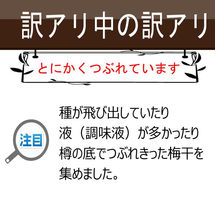 紀州南高梅 訳あり中の訳ありつぶれ梅 紀州小梅 はちみつ梅 しそ梅 味小梅 しそ小梅 はちみつ漬 しそ 小梅 紀州 南高梅 減塩 訳あり お買い得