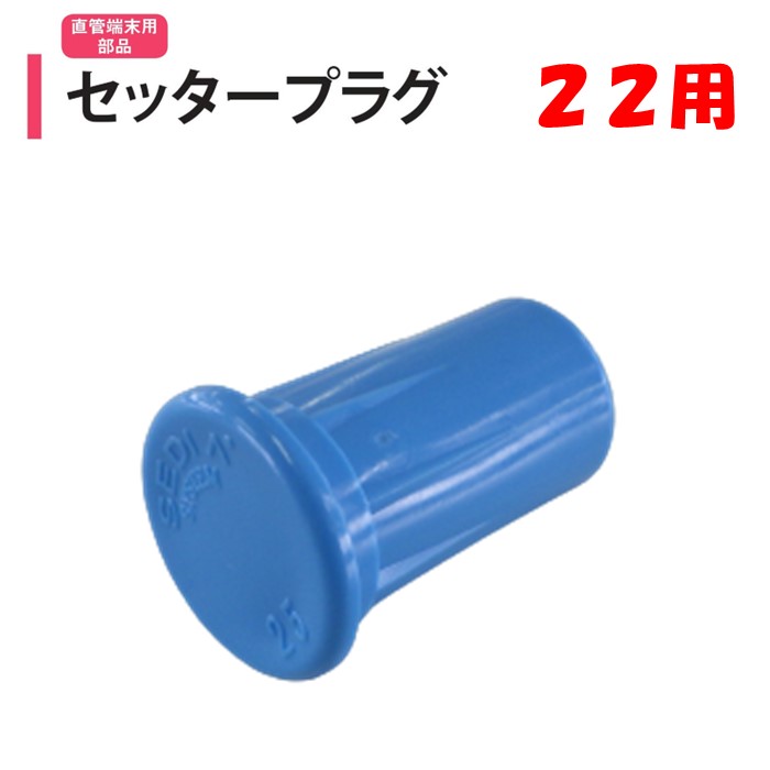 セッタープラグ 22mm用 渡辺パイプ 農業用 ビニールハウス用 直管用 端部 先端部品 プラグ はめこみ