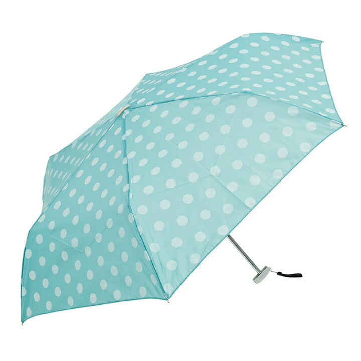 ウォーターフロント Waterfront 折りたたみ傘 軽量 レディース ポケフラット55 水玉UV 薄型 日傘 晴雨兼用傘