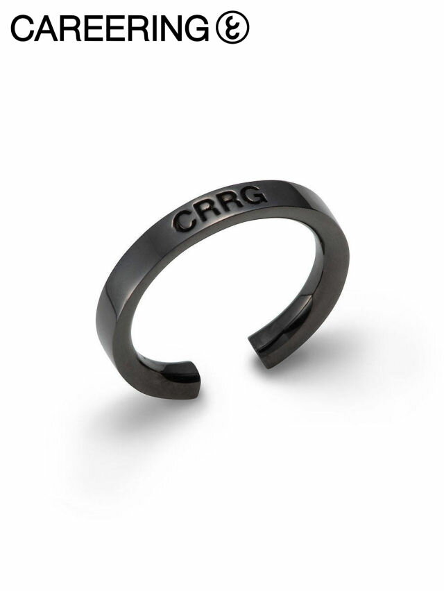 【CAREERING / キャリアリング】 【片耳用】イヤーカフ EAR CUFF HEMI 303(BK)|ブラックカラー・ユニセックスアクセサリー