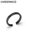 【CAREERING / キャリアリング】 【片耳用】イヤーカフ EAR CUFF HEMI 103(BK)|ブラックカラー・ユニセックスアクセサリー