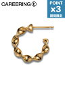 期間限定P3倍【1500円クーポン】【CAREERING / キャリアリング】 【両耳用】 WACKO MARIA(ワコマリア)コラボフープピアス PARADISE 12(YW)