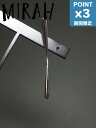 期間限定P3倍【MIRAH / ミラ】 【片耳用】 バトンイヤリング / サイズL - P107 - SILVER