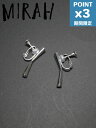 期間限定P3倍【MIRAH / ミラ】 【両耳用】 バトンイヤリング サイズM - P107 - SILVER
