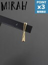 期間限定P3倍【MIRAH / ミラ】 【片耳用】 バトンピアス / サイズS - P107 - GOLD