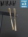 期間限定P3倍【MIRAH / ミラ】 【両耳用】 バトンピアス / サイズL - P107 - GOLD