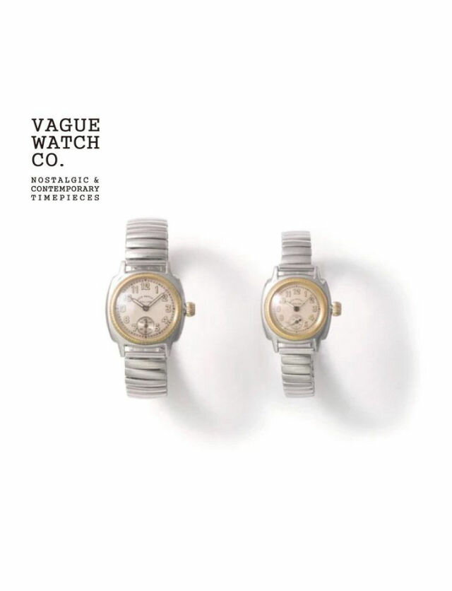 【VAGUE WATCH CO. / ヴァーグウォッチカンパニー】 Coussin Early - EXTENTION BELT -クオーツ式腕時計