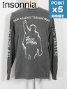 【Insonnia Projects / インソニアプロジェクト】 RATM コラボカットソー - RATM L/S THE BATTLE OF LOS ANGELES 1999 - BLACK