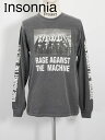 【Insonnia Projects / インソニアプロジェクト】 RATM コラボカットソー - RATM L/S NUS WITH GUNS 1997-BLACK