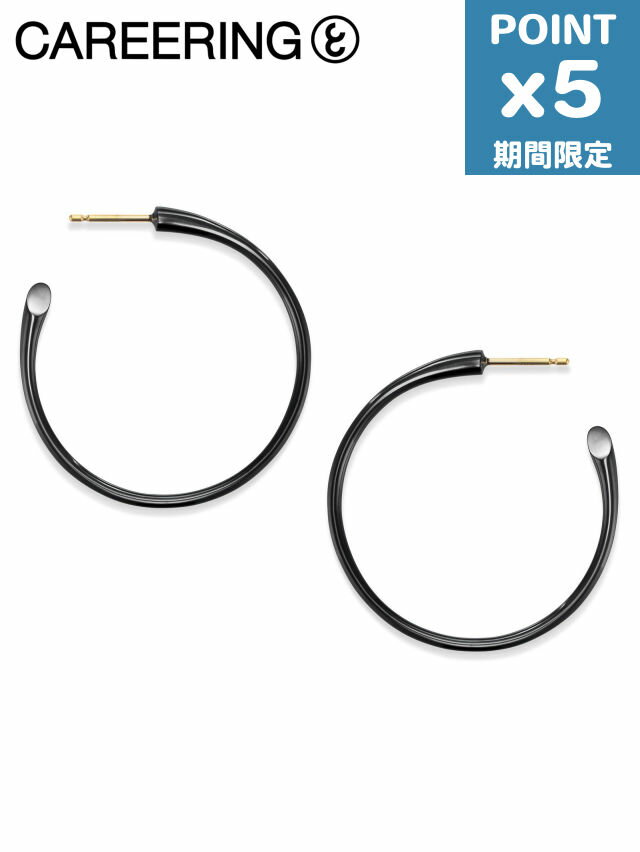 期間限定P5倍【CAREERING / キャリアリング】 【両耳用】 PLACEBO 1101(BK)- プラシーボピアス