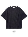 期間限定P5倍【THING FABRICS / シングファブリクス】 ルーズTシャツ - 1ミリパイル TF Lose T-Shirt (1mm Pile) - black