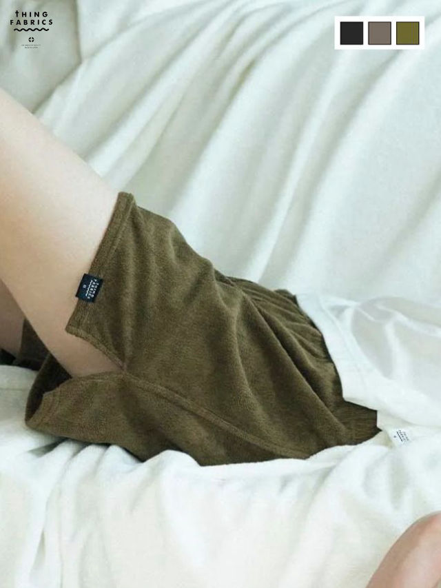 【THING FABRICS / シングファブリクス】 【3色展開】 TF パイルボクサーパンツ / 下着 ルームウェア - TOWEL BOXER SHORT