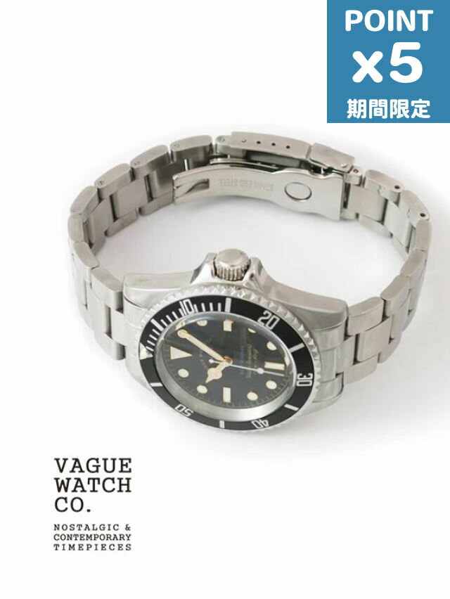 期間限定P5倍【VAGUE WATCH CO. / ヴァーグウォッチカンパニー】 GRY FAD -Depths Black - 自動巻き ダイバーズウォッチ