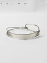 【iolom / イオロム】 ダブルジョイントプレートバングル - Double Joint Plate Bangle. Ag950.