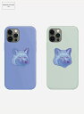 メゾンキツネ スマホケース メンズ 【MAISON KITSUNÉ / メゾン キツネ】 【NATIVE UNION / ネイティブユニオン】 【IPHONE 13】 COOL TONE FOX HEAD CASE FOR