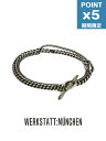 期間限定P5倍【WERKSTATT:MUNCHEN / ワークスタット・ミュンヘン】 ダブルチェーンブレスレット - bracelet double chain sculpture - M2033