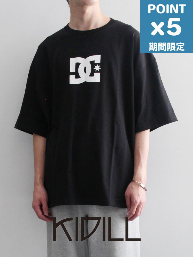 期間限定P5倍 SHORT SLEEVE WIDE TEE COLLAB WITH DC SHOES CHAOS - BLACK