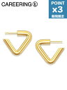 期間限定P3倍【CAREERING / キャリアリング】 【両耳用】 TRIANGLE 301 YELLOW - トライアングル ピアス シルバー925 /18Kポスト