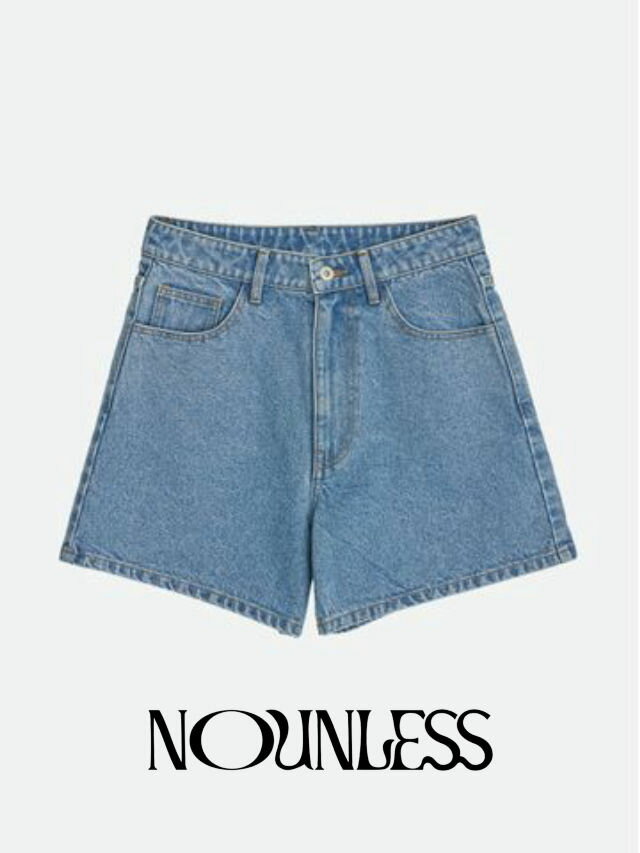 【NOUNLESS / ナウンレス】 ヴィンテージ ライク デニム ショートパンツ - VINTAGE LIKE DENIM SHORT P..