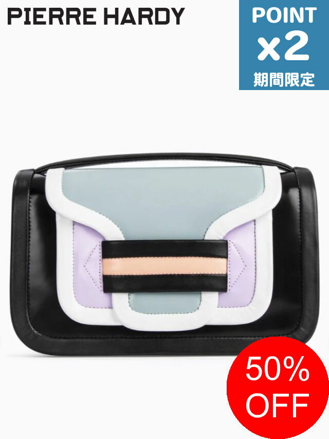 【SALE】期間限定P2倍【PIERRE HARDY / ピエールアルディ】 アルファ マキシ ハンドバッグ - ALPHA MAXI BAG - MULTI BLACKのサムネイル