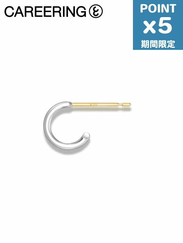 期間限定P5倍【CAREERING / キャリアリング】 【片耳用】SELECTION XXX コラボレーションピアス - XXX001 (SV)