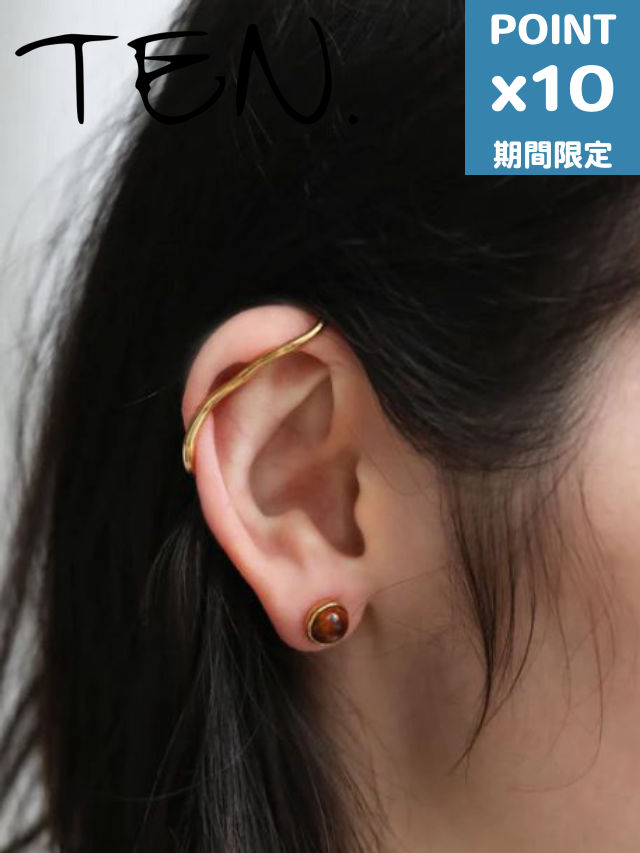 期間限定P10倍【TEN. / テン】 フルーエントイヤーカフ GD ...(4)