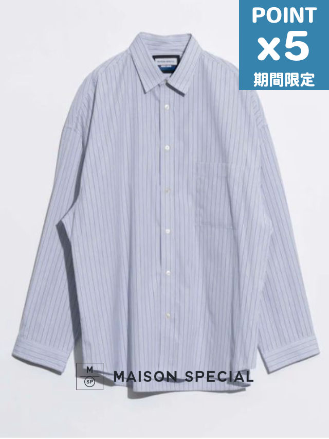 期間限定P5倍【MAISON SPECIAL / メゾンスペシャル】 オーバーシャツ - 【THOMAS MASON】 Prime-Over Shirt