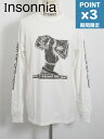 期間限定P3倍【Insonnia Projects / インソニアプロジェクト】 RATMコラボ プリントTシャツ ロンT - RATM BEYON THE LAW TEE - WHITE
