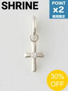 【SALE】【SHRINE / シュライン】 【片耳用】 クロスフープピアス - CROSS HOOP - SILVER