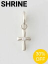 【SALE】【SHRINE / シュライン】 【片耳用】 クロスフープピアス - CROSS HOOP - SILVER