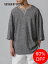 【SALE】【SEVEN BY SEVEN / セブンバイセブン】 オーガニックコットン サーマルシャツ - ORGANIC COTTON THERMAL TEE - Mixed ”UNSTAINED” yarn -GREY 9,680円