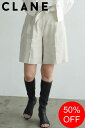 【SALE】【1500円クーポン】【CLANE / クラネ】 ステッチベルトハーフパンツ - STITCH BELT HALF PANTS - MIX