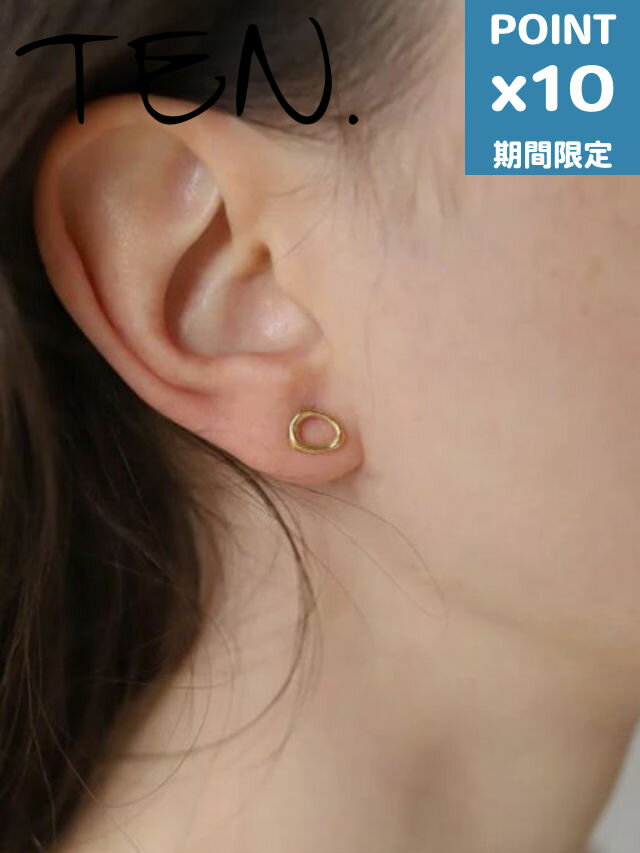 期間限定P10倍【TEN. / テン】 【両耳用】デューピアス GOLD ゴールド シンプル デザイン ユニセックス アクセサリー