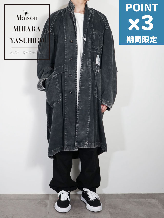 期間限定P3倍【Maison MIHARA YASUHIRO / メゾン ミハラヤスヒロ】 サテン ショップコート - Cotton Satin Shop Coatのサムネイル