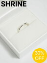 【SALE】【SHRINE / シュライン】 ベーシック ストーン リング / BASIC RING W/STONE - SILVER CLEAR