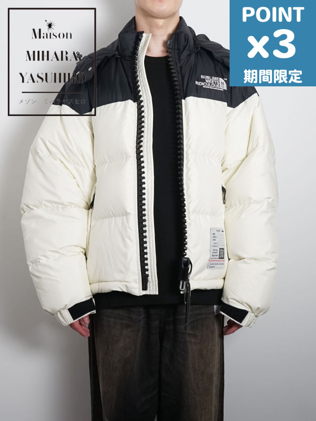 期間限定P3倍【Maison MIHARA YASUHIRO / メゾン ミハラヤスヒロ】 スーパー ビッグ ダウン ジャケット - super big down jacket- WHITEのサムネイル